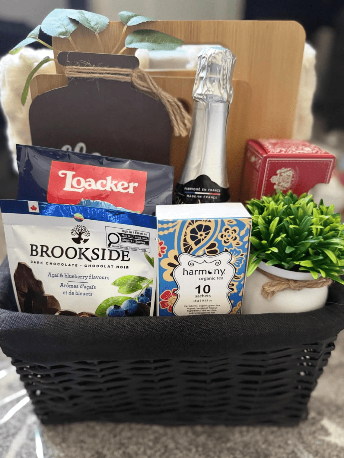 Curated gift basket